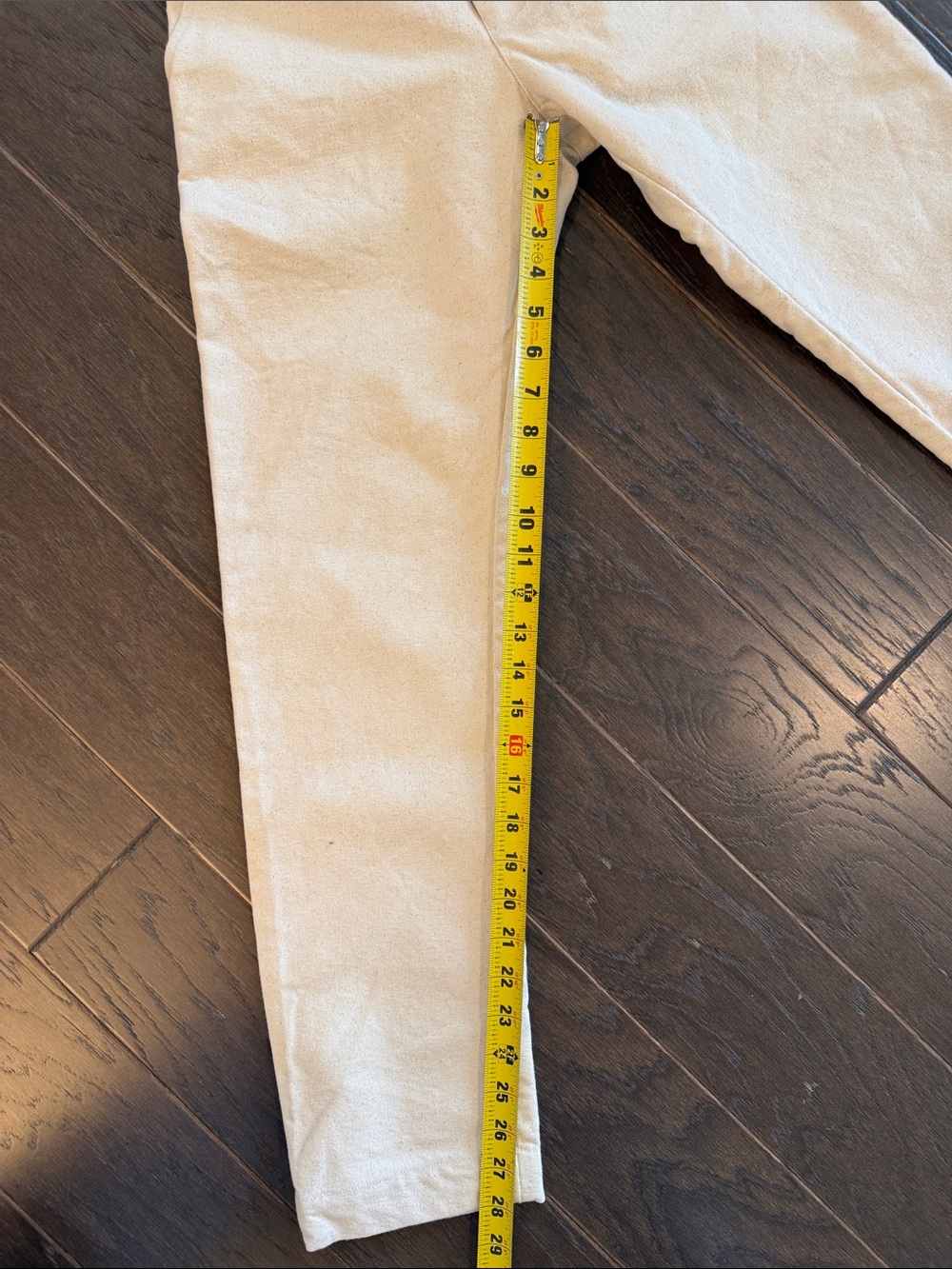 Industry of All Nations Organic Cotton Pants Unbleached Undyed Size 26 - Picture 11 of 13